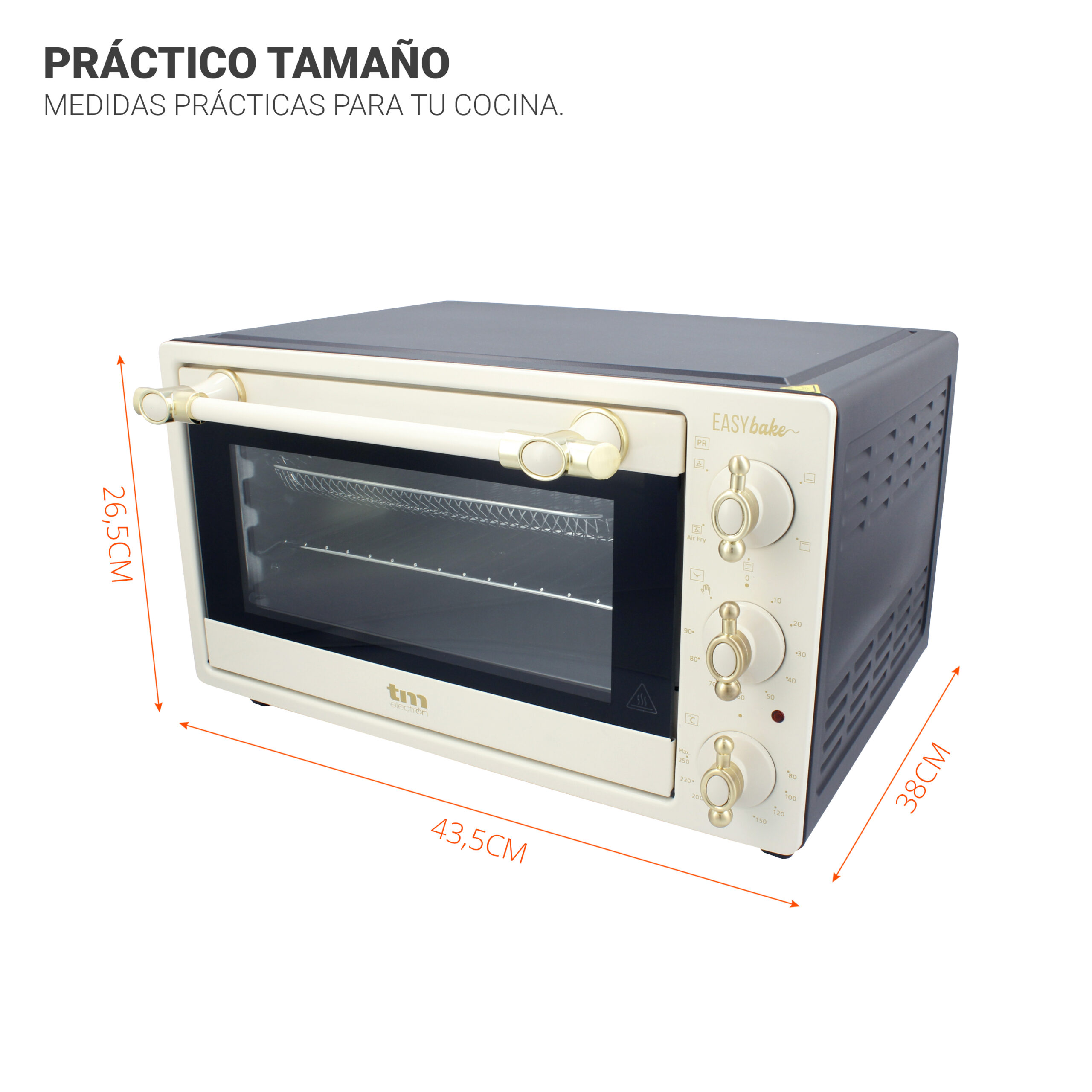Horno freidora de aire 20L (beige) - Imagen 6
