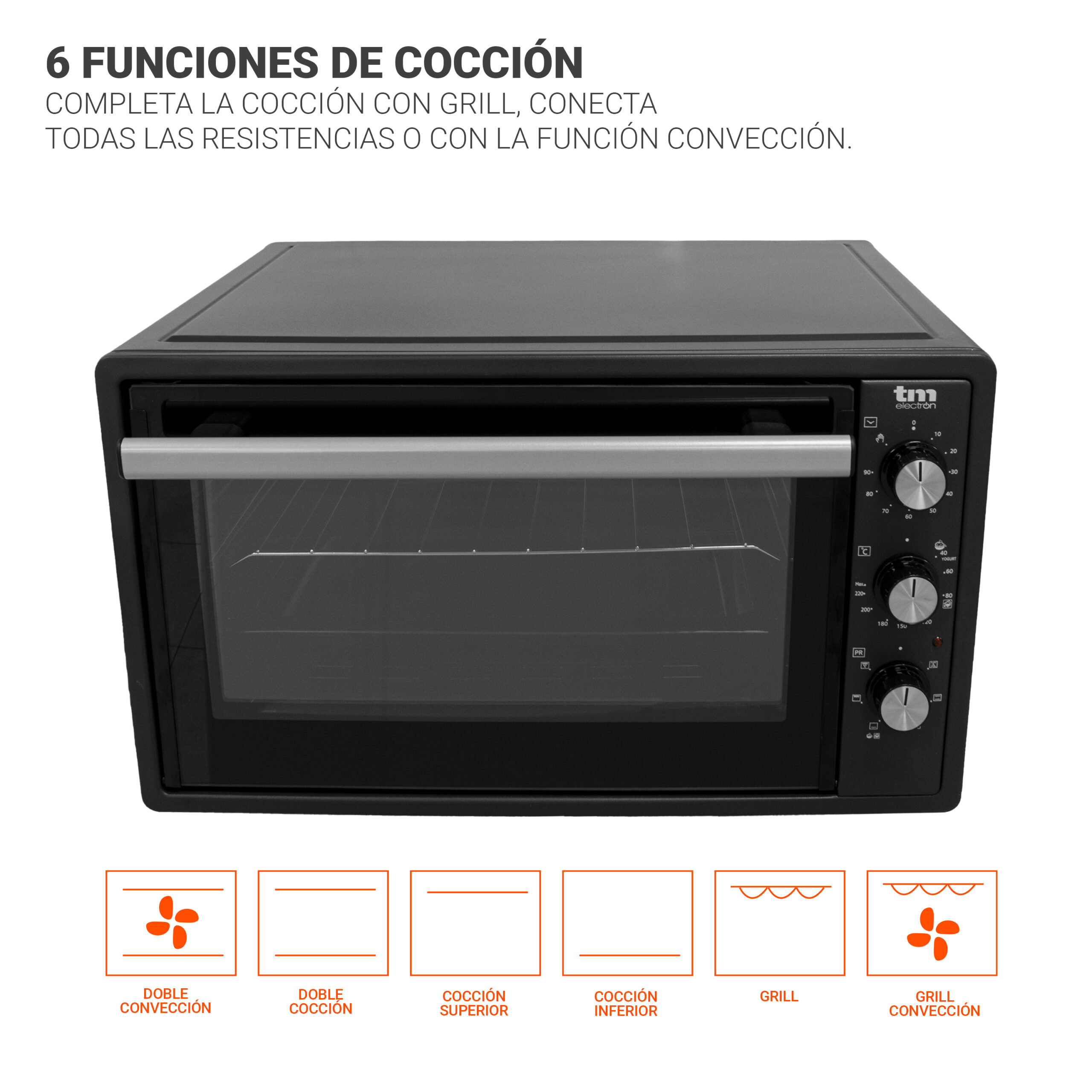 Horno convección de sobremesa 37L - Imagen 4