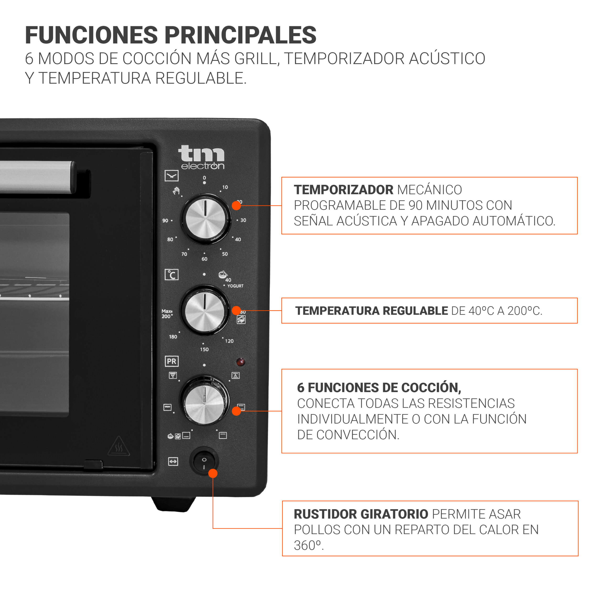 Horno convección de sobremesa 45L - Imagen 7
