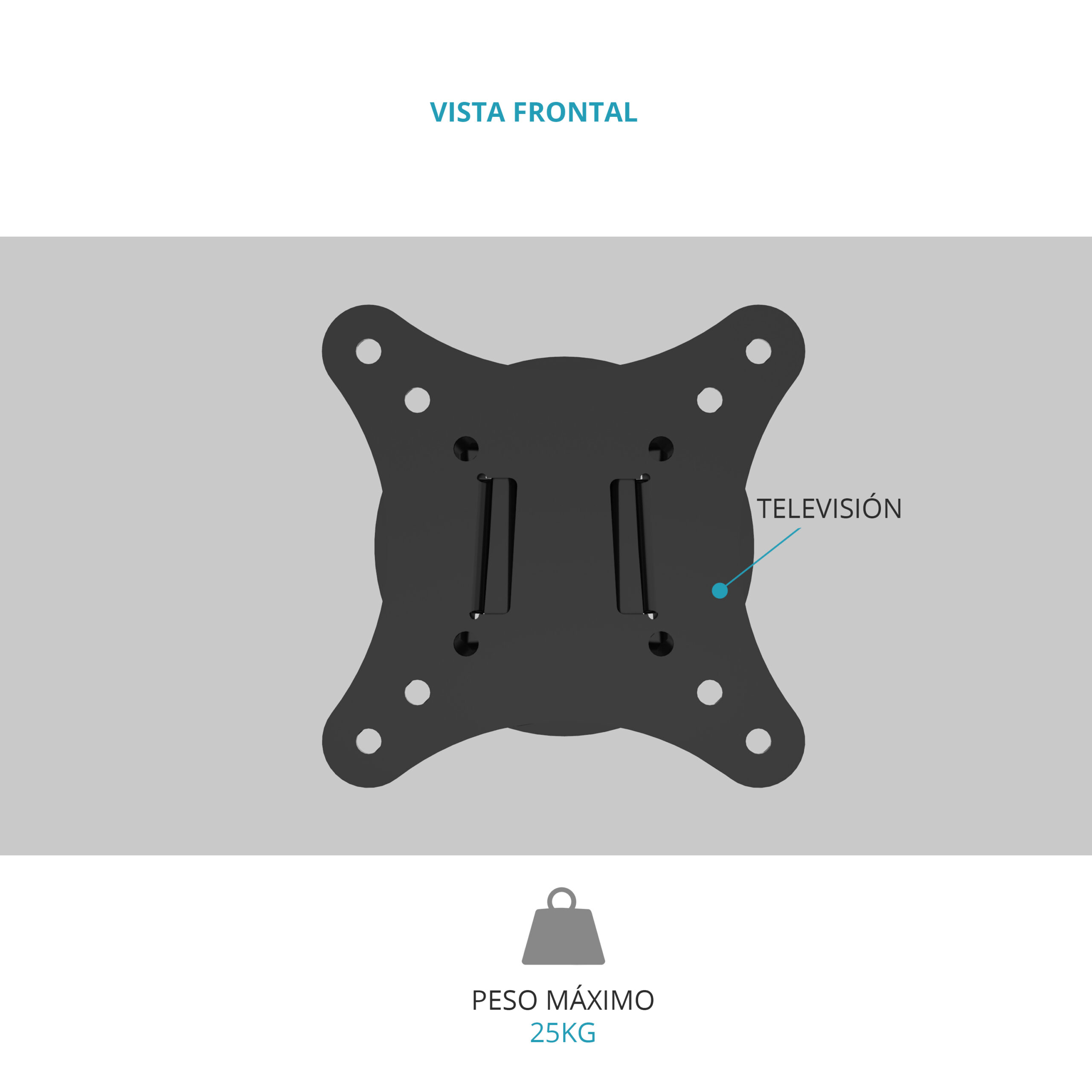Soporte de pared fijo - Imagen 3