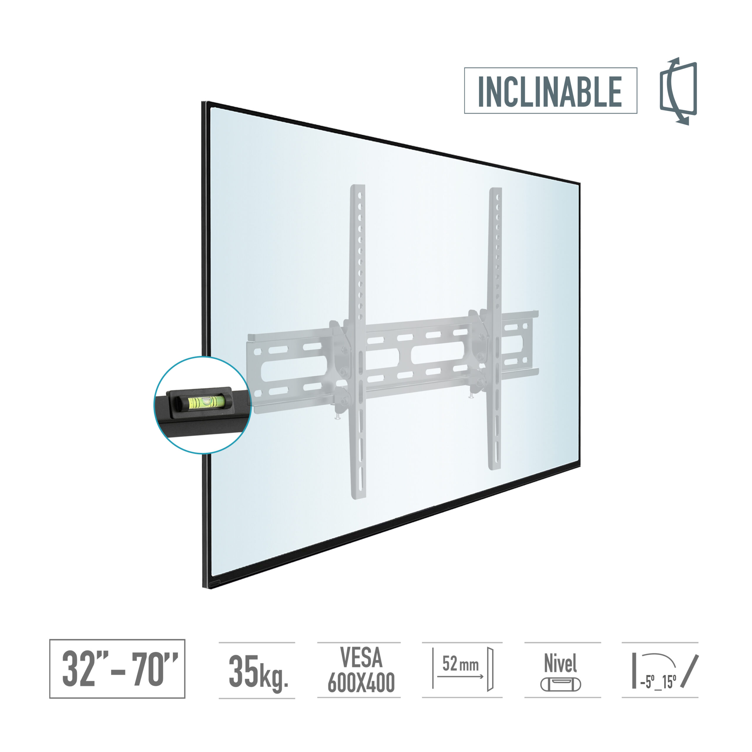 Soporte de pared TV 32" - 70" - Imagen 3