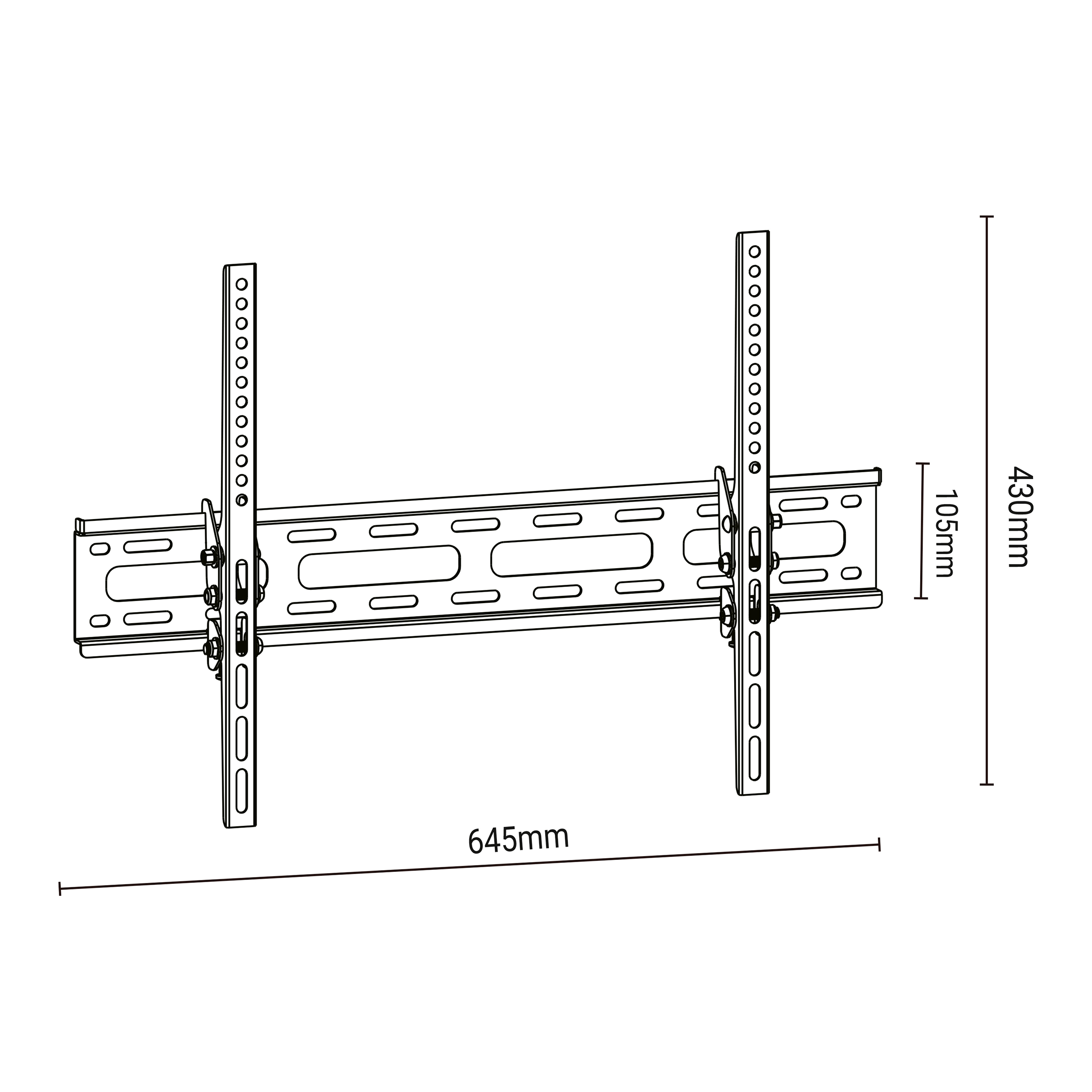 Soporte de pared TV 32" - 70" - Imagen 5
