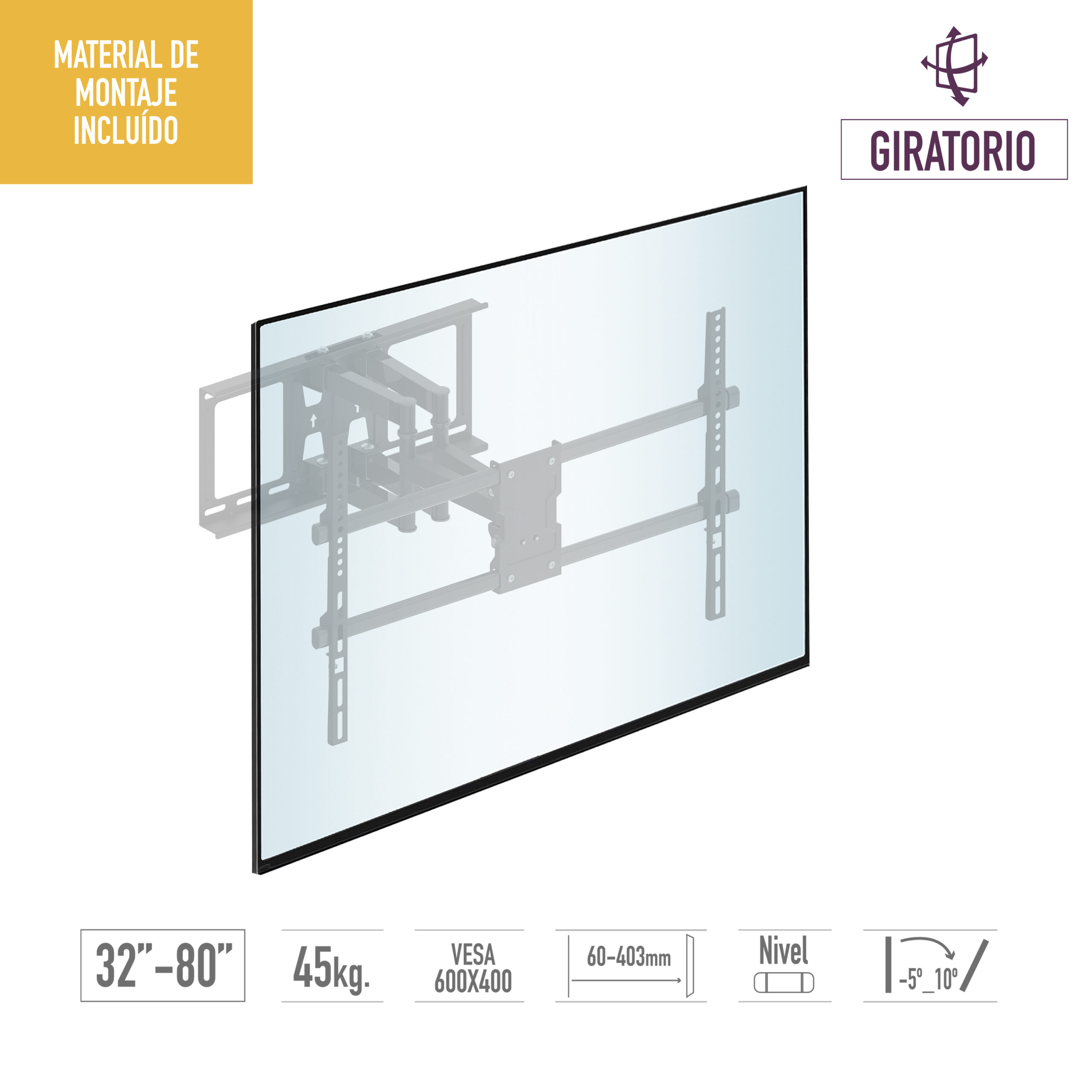 Soporte de pared giratorio - Imagen 2