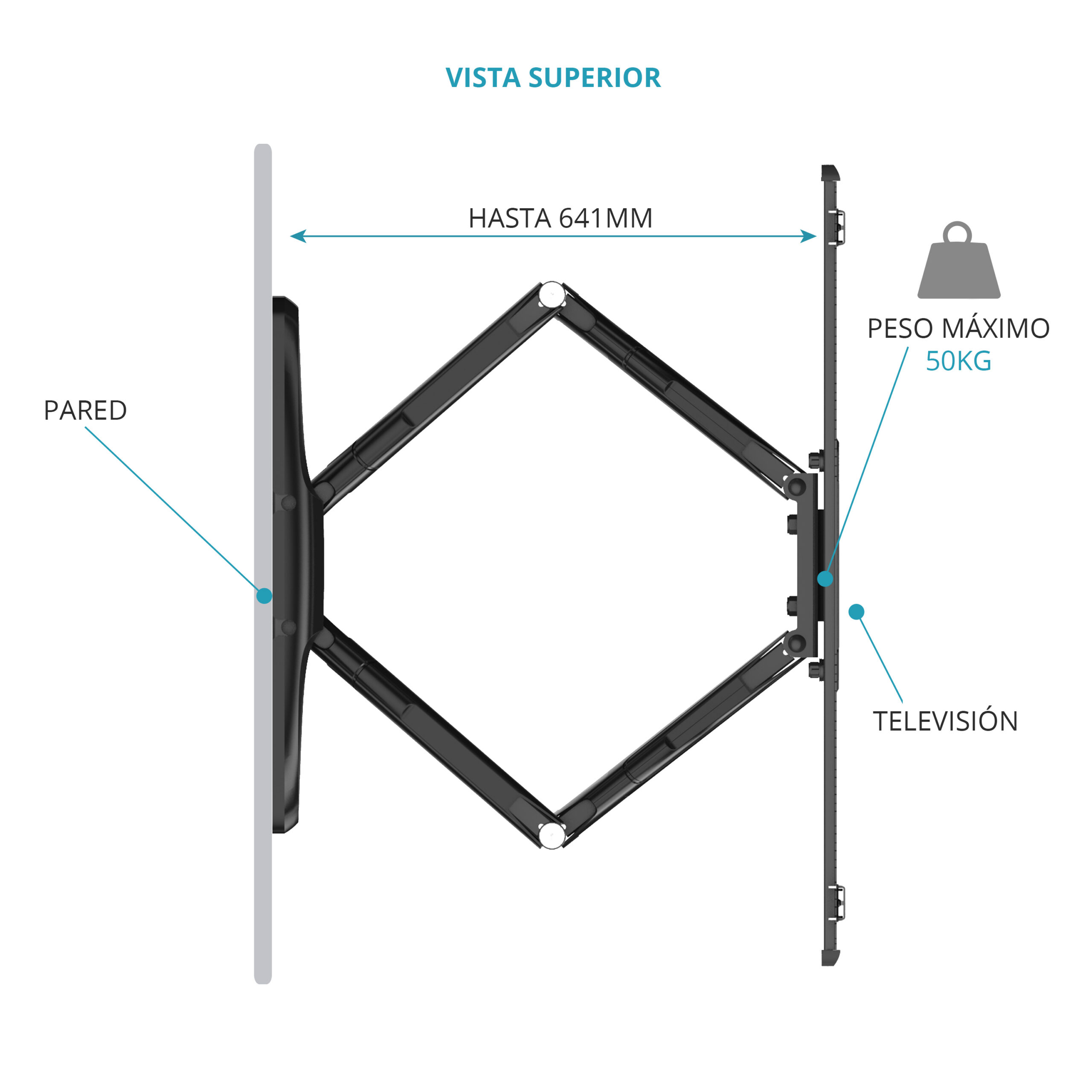 Soporte de pared giratorio - Imagen 3