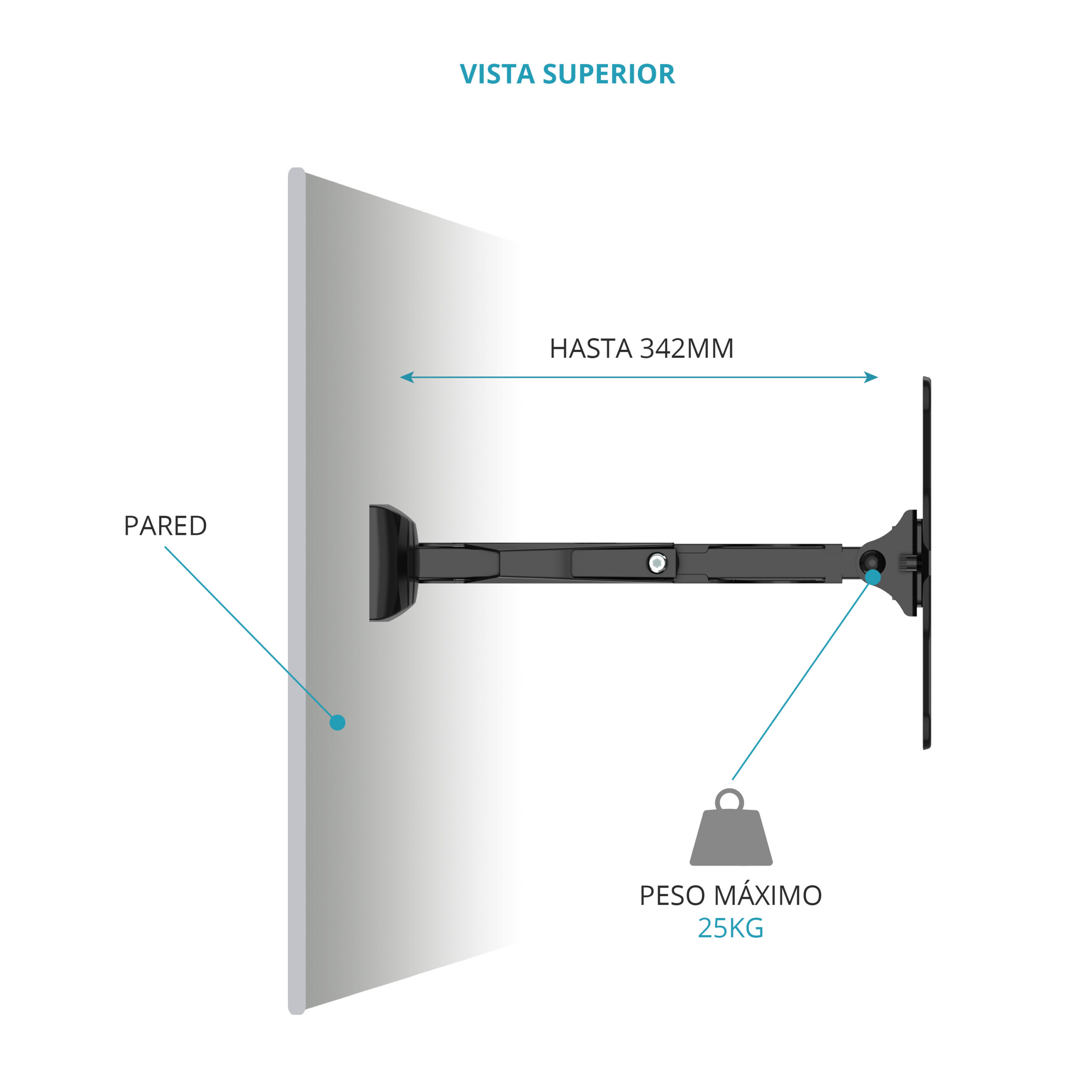 Soporte de pared giratorio - Imagen 3