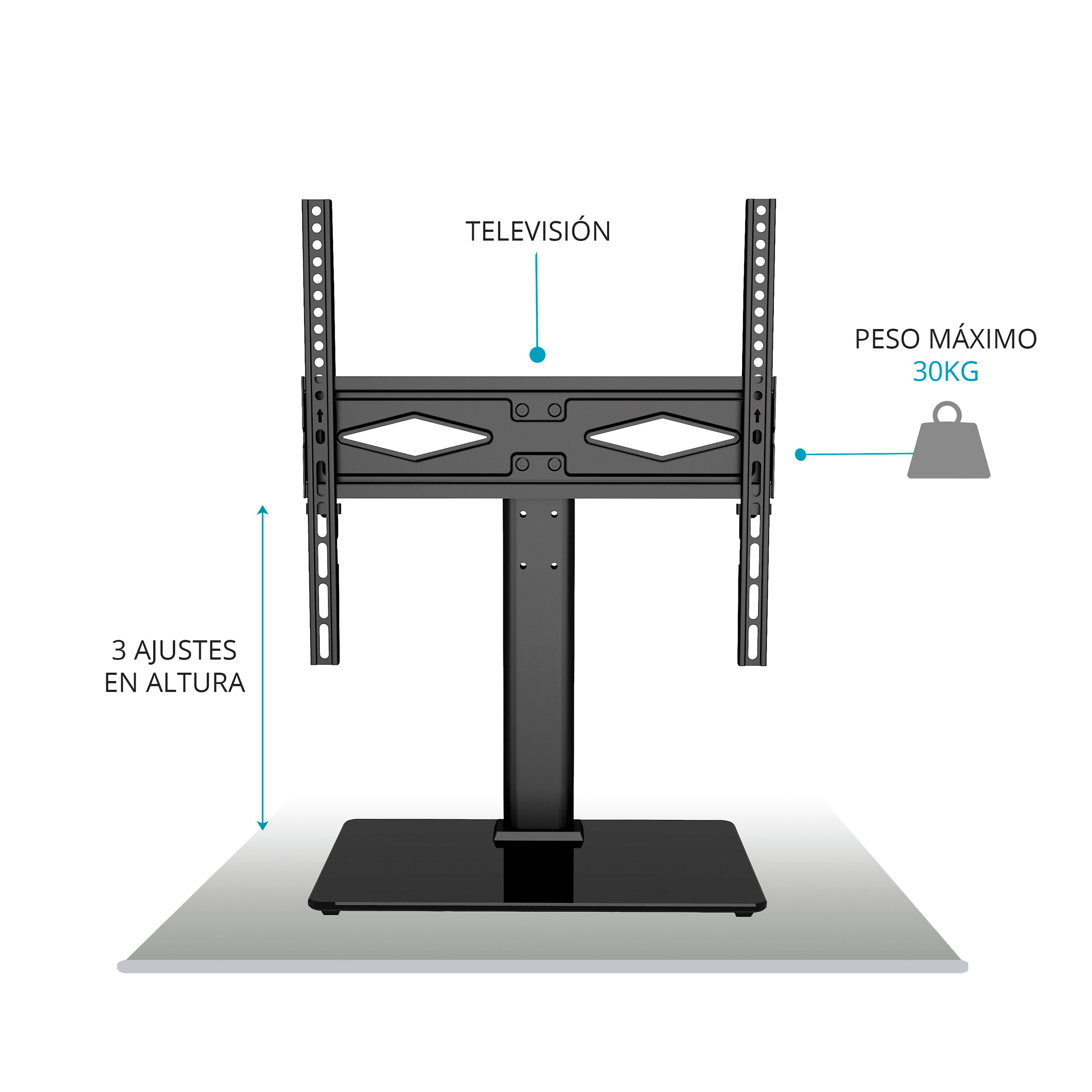 Soporte de mesa TV 32" - 50" - Imagen 4