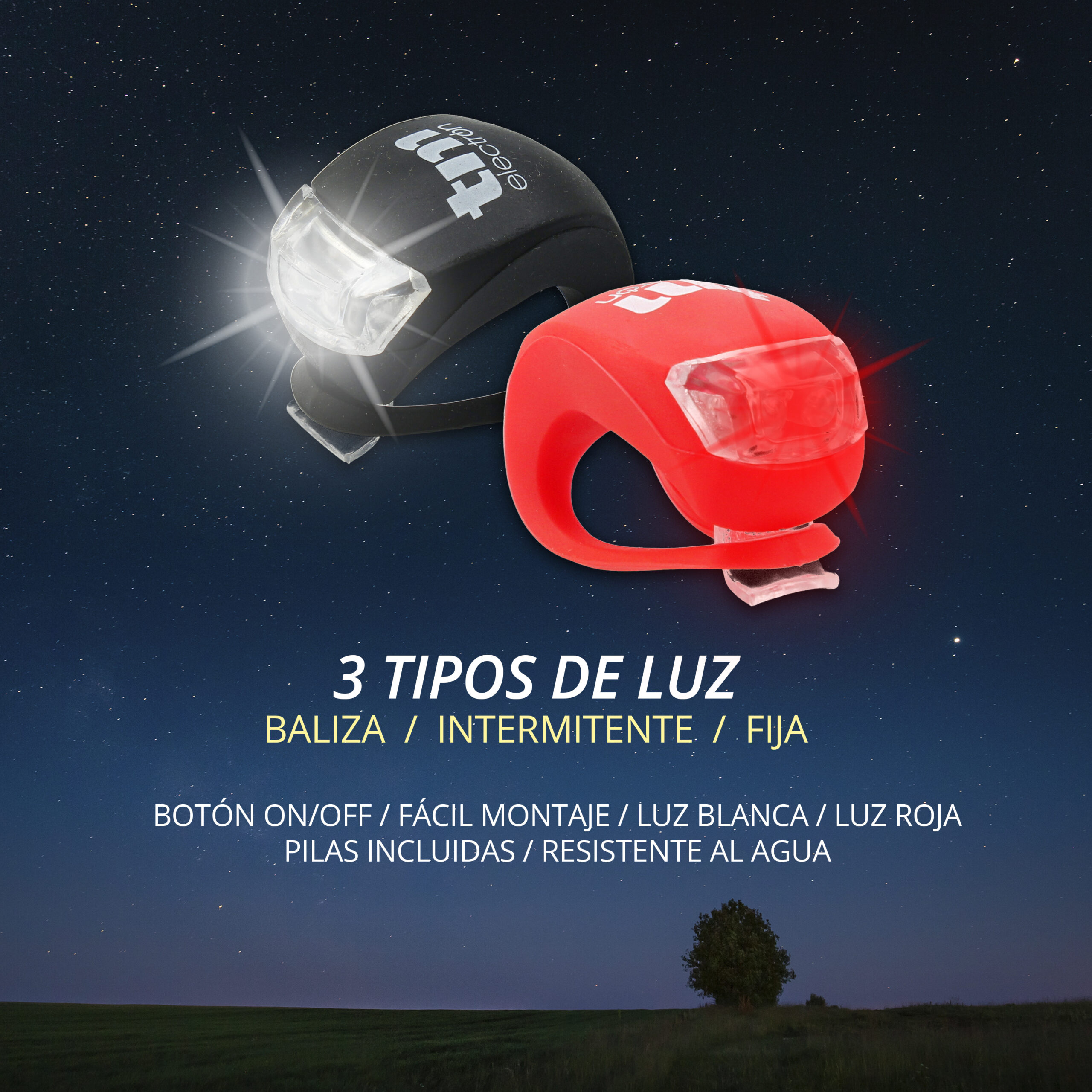 Luz para bicicleta (frontal y trasera) - Imagen 3