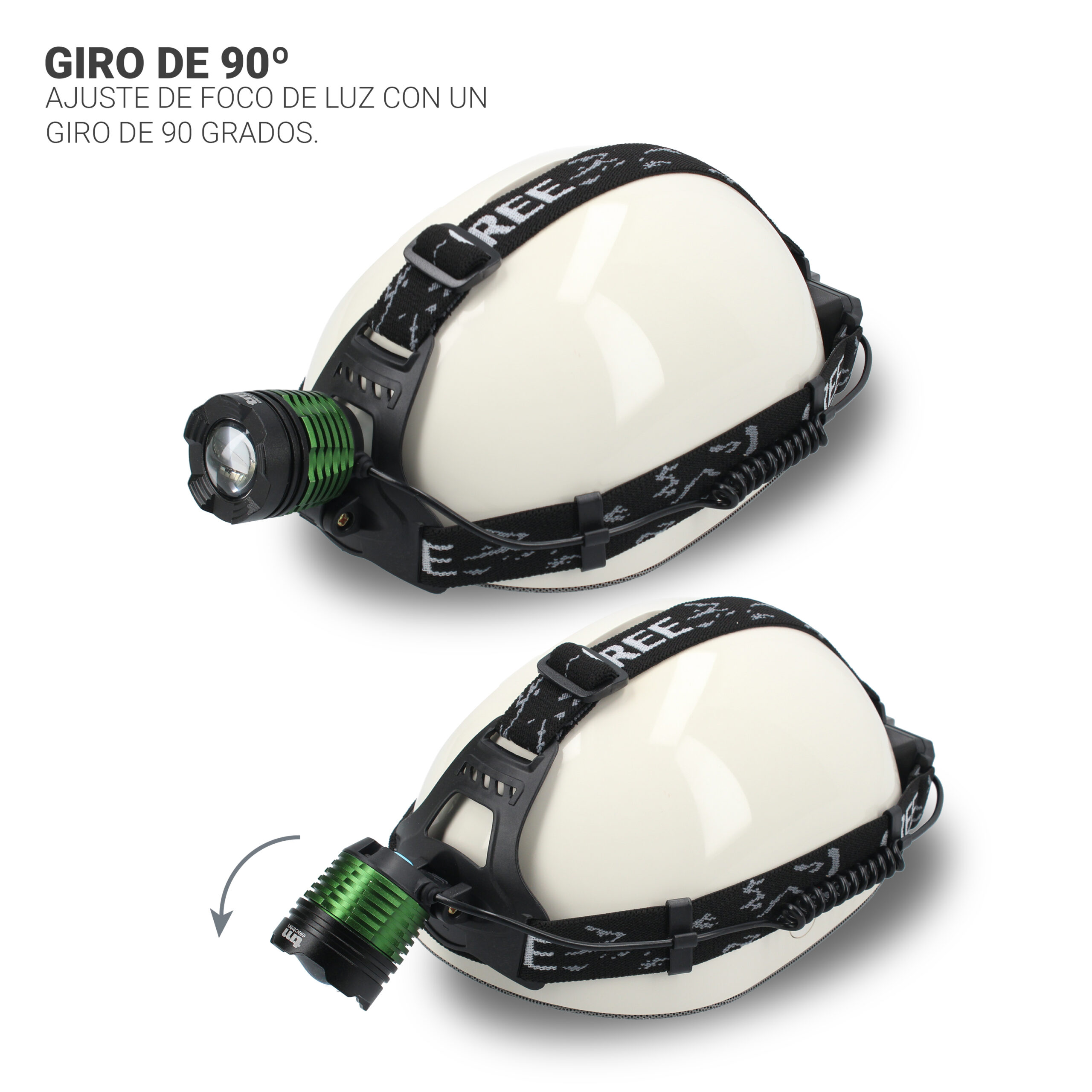 Luz frontal recargable con zoom - Imagen 4