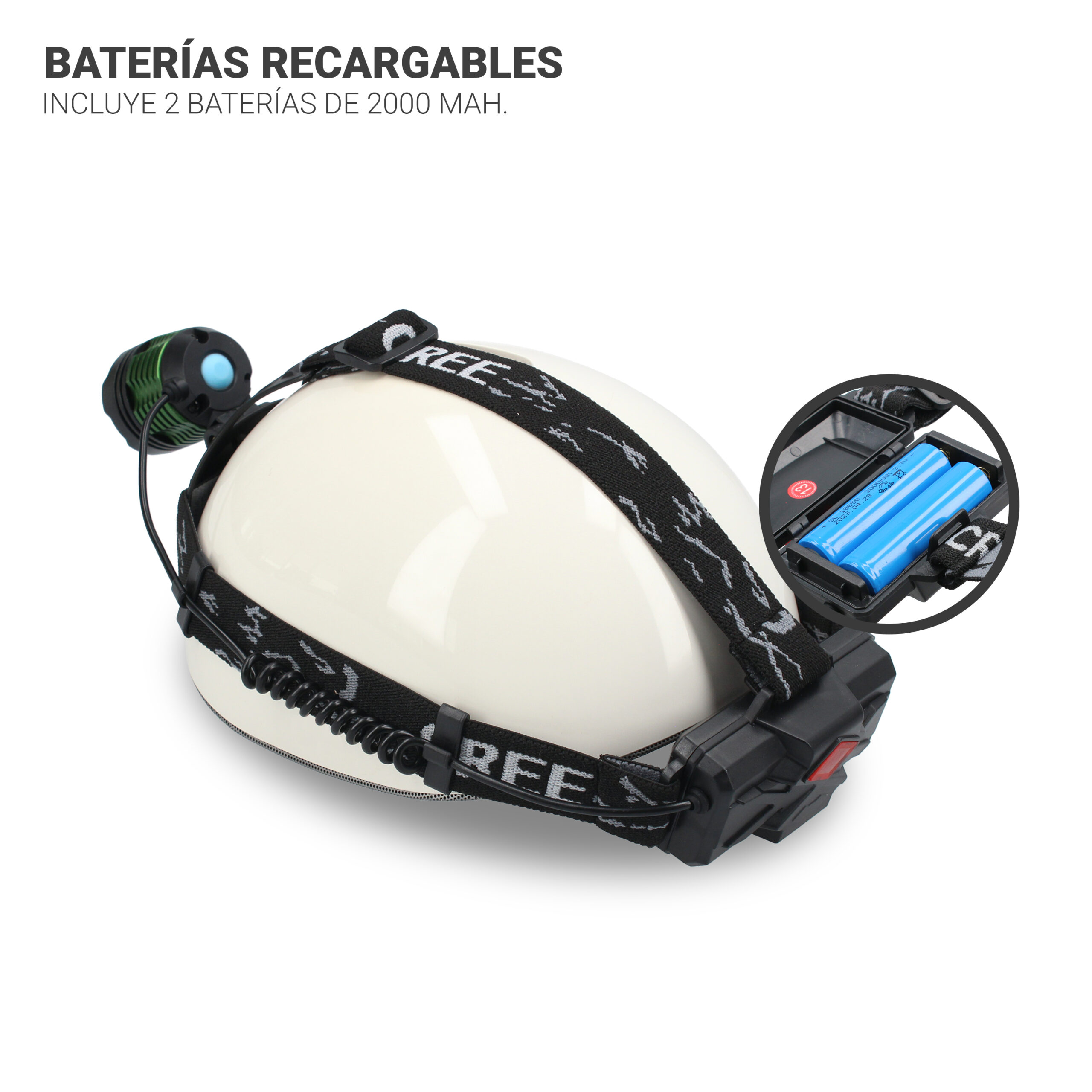 Luz frontal recargable con zoom - Imagen 5