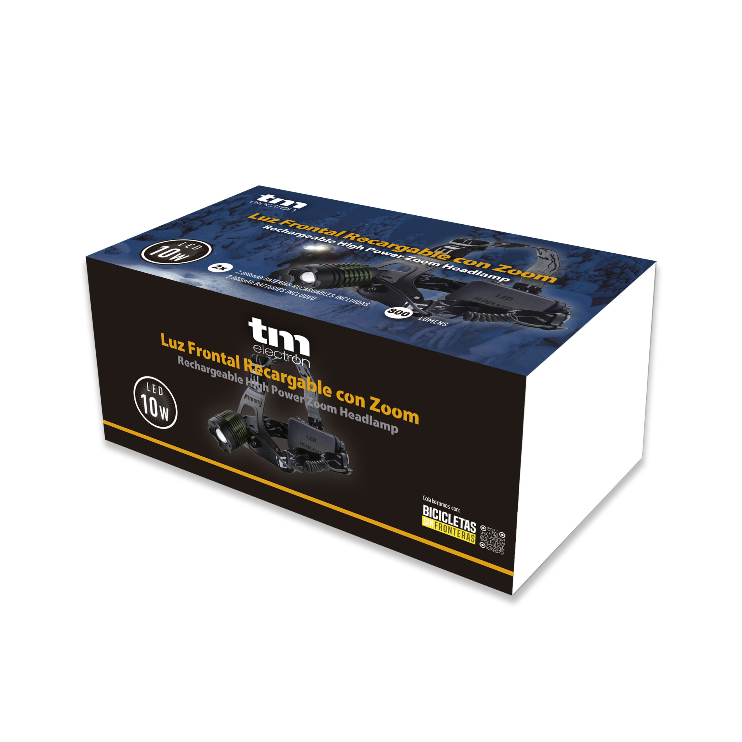 Luz frontal recargable con zoom - Imagen 9