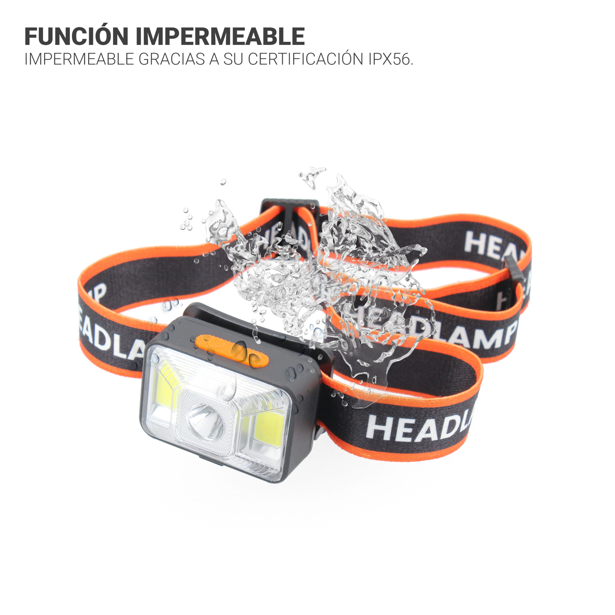 Linterna frontal LED recargable - Imagen 7