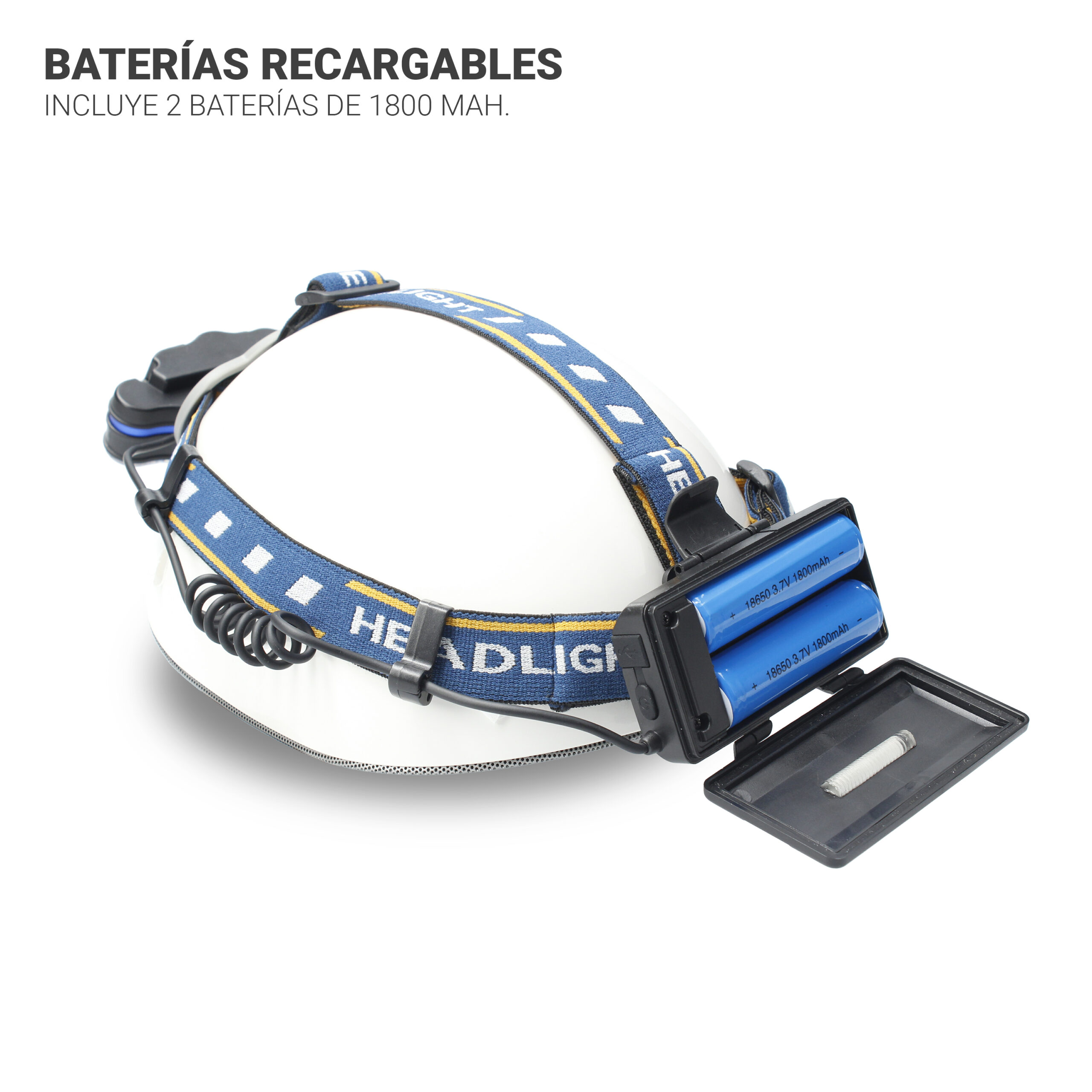 Linterna Frontal 8 LED recargable - Imagen 5