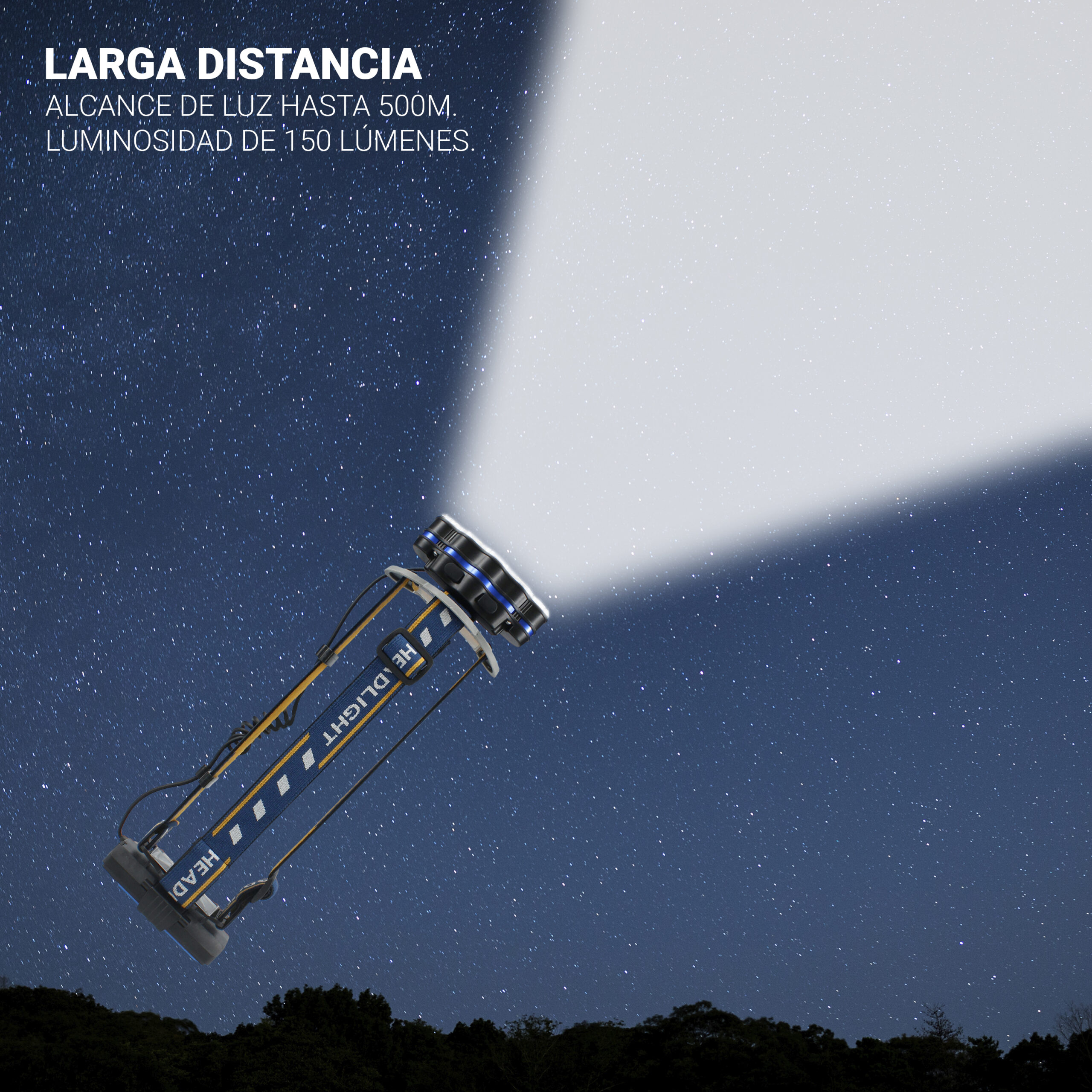 Linterna Frontal 8 LED recargable - Imagen 6