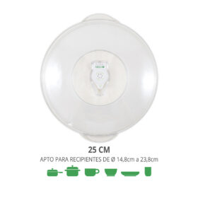 Tapa para envasar al vacío universal Ø25cm.