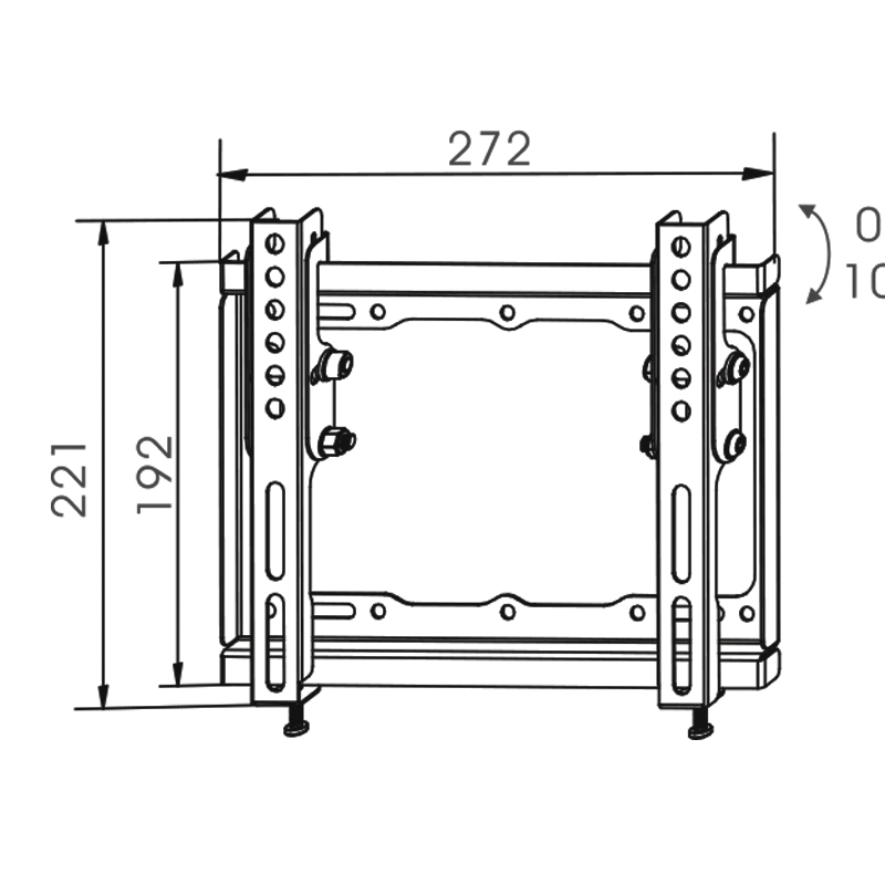 Tm electron Soporte TV Techo TMSLC411 32´´ - 65´´ Plateado