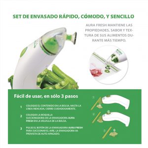 Bolsas para envasar al vacío reutilizables 10 uds. M (22x34cm) - Image 3